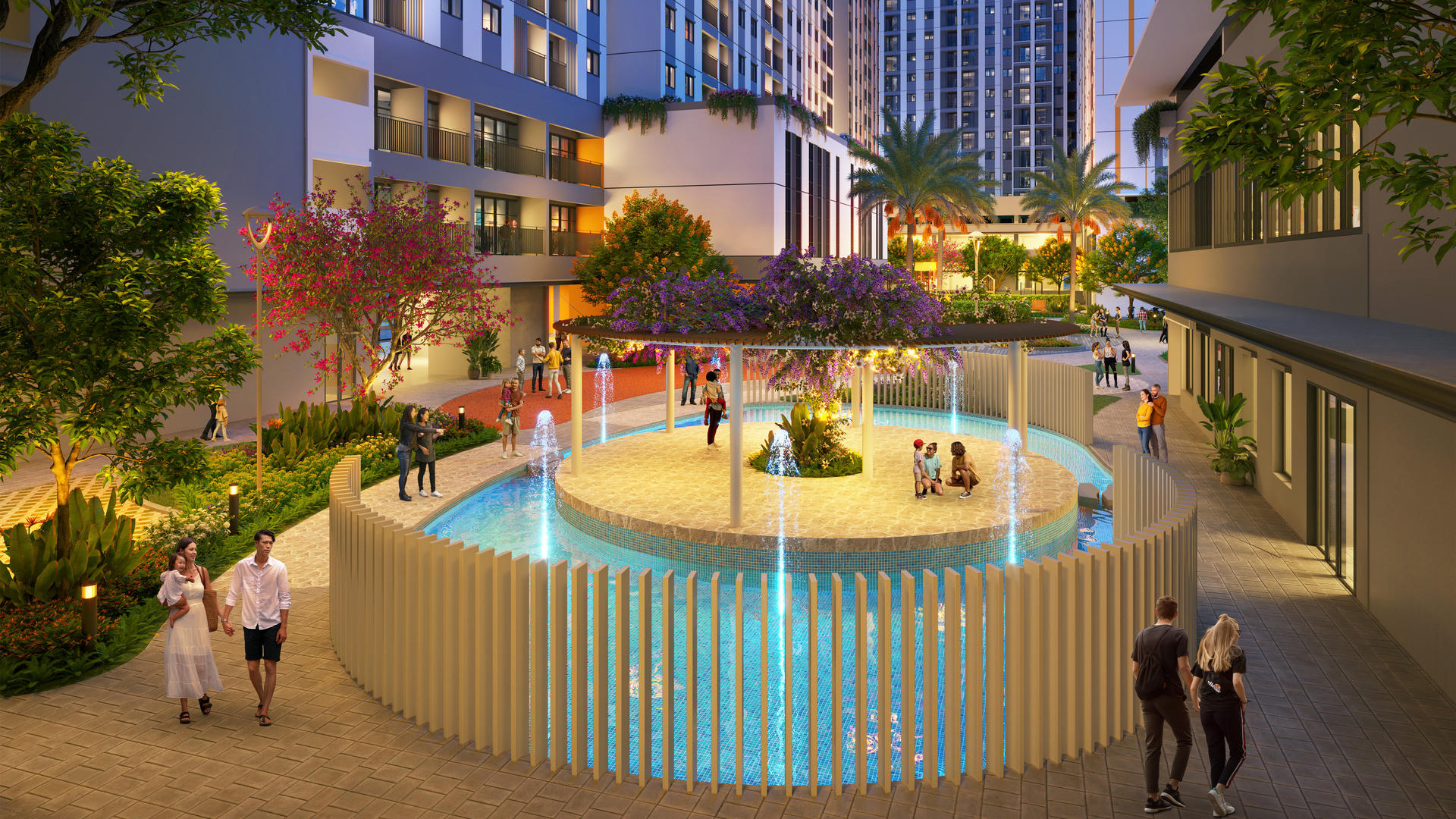 Công viên nội khu - tiện ích K-Home Apartment