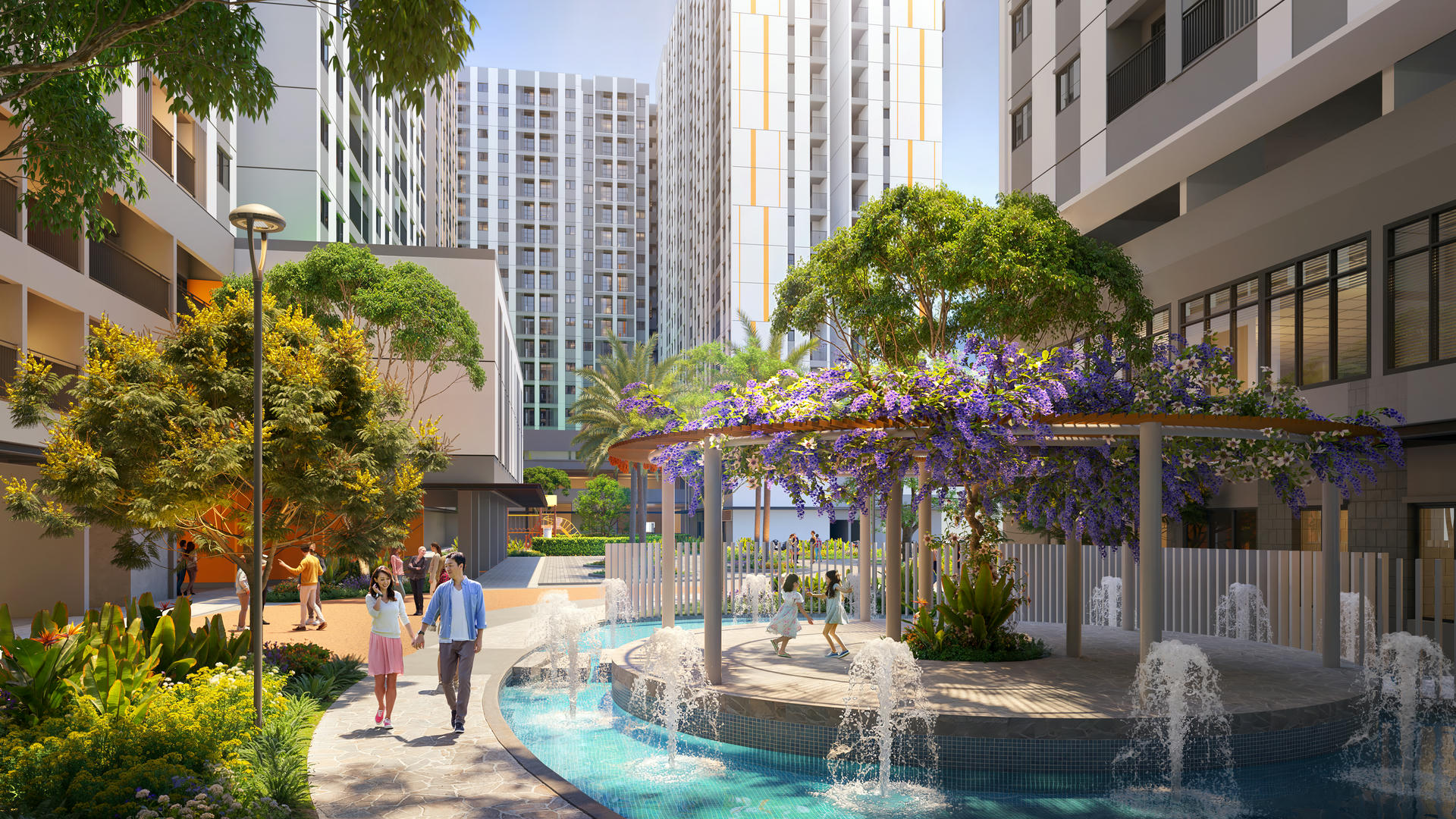 Công viên dạo bộ - Tiện ích K-Home Apartment