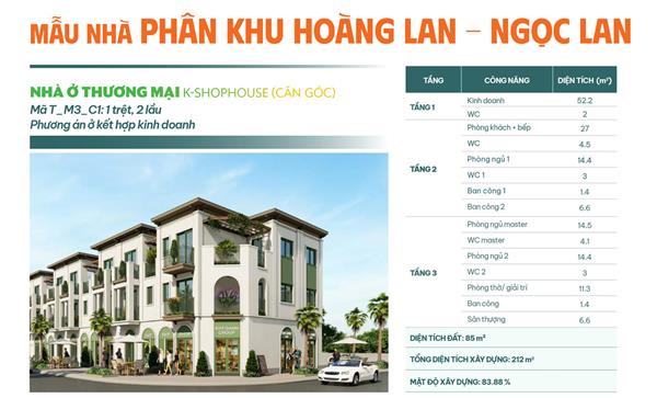 Mẫu nhà phân khu Hoàng Lan & Ngọc Lan K-Home New City