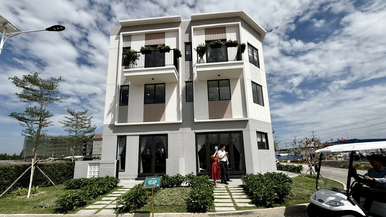 Nhà mẫu nhà ở xã hội liên kế  ẢNH: ĐỖ TRƯỜNG